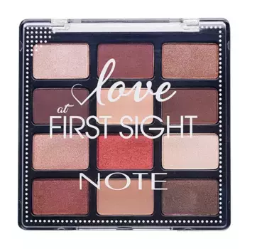 Палитра оттенков Love At First Sight Eyeshadow Palette 201 Note Cosmetique, 202