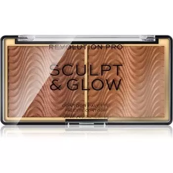 Палитра Revolution PRO Sculpt And Glow - Medium-Deep, 8 г Revolution Beauty