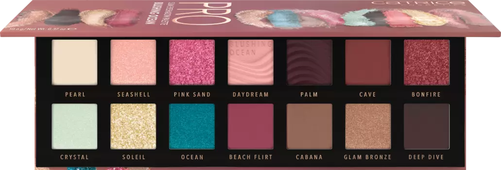 Палитра теней Catrice Pro Slim Blushing Ocean, 10.6 g