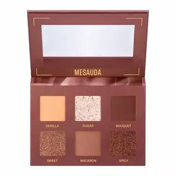 Палитра теней для век bare harmony - palette delicious rose #204 Mesauda, вес 6 гр.