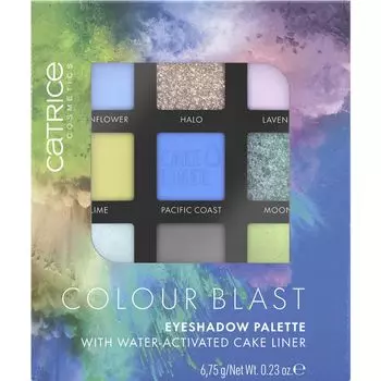 Палитра теней для век Color Blast 020 «Синий с лаймом» Catrice, 7 g