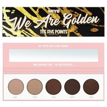 Палитра теней для век Five Points Palette We Are Golden 6,5 г Maybelline