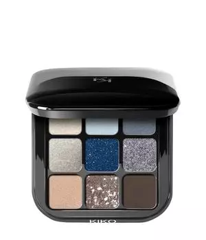 Палитра теней для век KIKO Milano Glamour Multi Finish Eyeshadow Palette, 05 Blue Variations, 2.5g