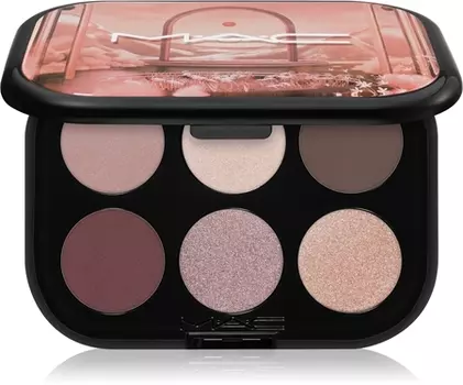 Палитра теней для век MAC Cosmetics Connect In Colour Eye Shadow Palette 6 shades, Embedded In Burgundy 6,25 g