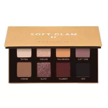 Палитра теней для век mini soft glam ii eye shadow palette Anastasia Beverly Hills, вес 6.4 гр.