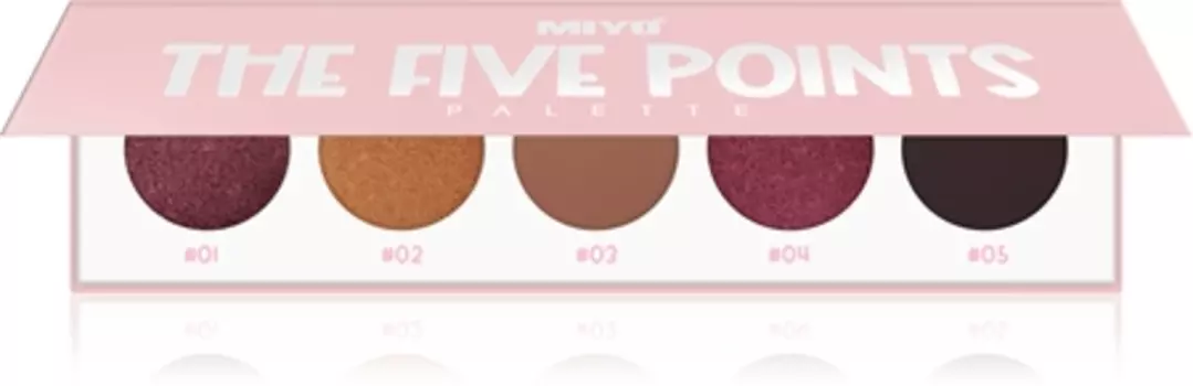 Палитра теней для век Miyo Eyeshadow The five points, 16 Holy grail 1 szt.