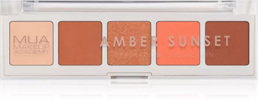 Палитра теней для век MUA Makeup Academy Professional 5 Shade Palette, Amber Sunset 3,8 g