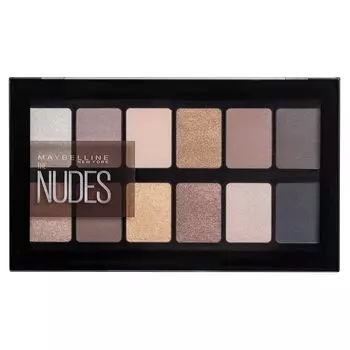 Палитра теней для век Nudes Maybelline New York, 12 g