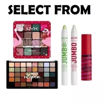 Палитра теней для век NYX Lip Gloss Swirl Jumbo Eye Pencil, праздничный выбор 2023 года