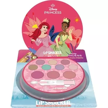 Палитра теней для век Princess Shimmer Color Palette, набор из 12 предметов для макияжа Disney Princess Lip Smacker