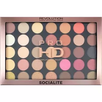 Палитра теней для век Pro Hd Amplified 35 Socialite Eyeshadow Palette, Makeup Revolution