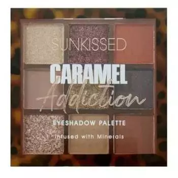 Палитра теней для век Sunkissed, Caramel Addiction, коричневый