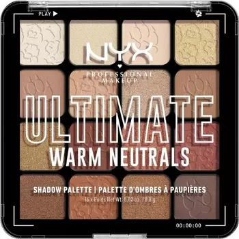 Палитра теней для век Ultimate 16, Nyx Professional Makeup