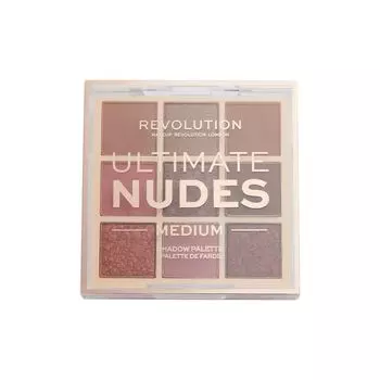Палитра теней для век Ultimate Nudes Makeup Revolution, цвет medium, 9 x 0.9 гр