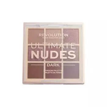 Палитра теней для век Ultimate Nudes Makeup Revolution, цвет dark, 9 x 0.9 гр