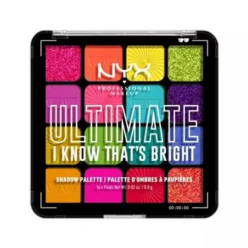 Палитра теней для век Ultimate NYX Professional Makeup, цвет i know that's bright