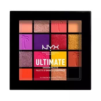 Палитра теней для век ultimate shadow palette festival Nyx Professional Makeup, вес 13 гр.
