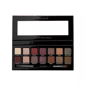 Палитра теней для век warm neutrals eyeshadow palette Sigma, количество 1 шт.