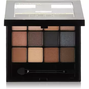 Палитра теней Eveline All In One Nude Satin And Soft Shadows 12G, Eveline Cosmetics