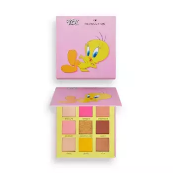 Палитра теней Looney Tunes Tweety Mini Shadow Palette I Heart Revolution, 1 UD