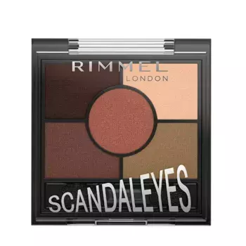 Палитра теней Scandaleyes Palette Rimmel London, цвет brixton brown