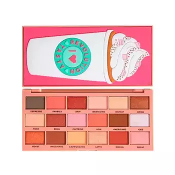 Палитра теней Tasty Palette I Heart Revolution, цвет coffee