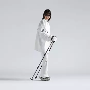 Палки для походов из черного алюминия, нейлона и резины BALENCIAGA, черный