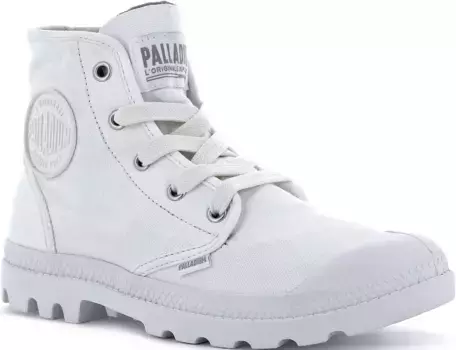 Палладиевые ботинки на шнуровке "PAMPA HI W" Palladium, белый