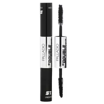 Palladio, Double Agent Mascara, черная как смоль, 5,5 мл (0,19 жидк. унц.)