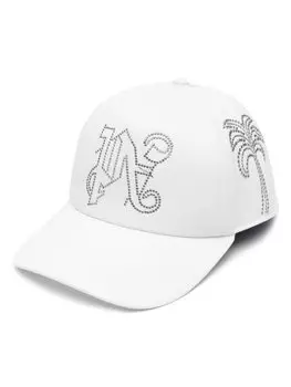 Palm Angels бейсболка Milano с заклепками, белый