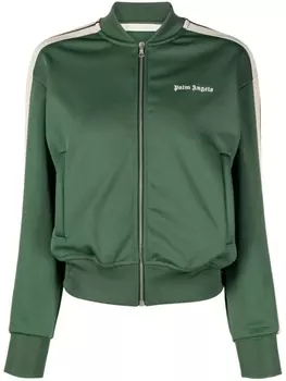 Palm Angels бомбер с логотипом, зеленый