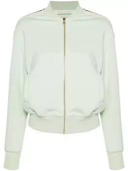 Palm Angels бомбер с вышитым логотипом, зеленый
