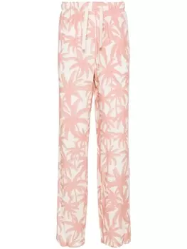 Palm Angels брюки Palms Allover прямого кроя, розовый