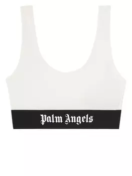 Palm Angels бюстгальтер с логотипом, белый