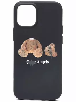 Palm Angels чехол для iPhone 12 с принтом, черный
