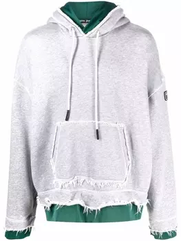 Palm Angels двухслойное худи, серый