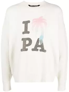 Palm Angels джемпер I Love PA, белый