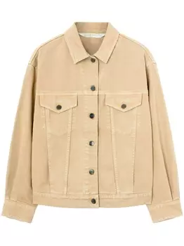 Palm Angels джинсовая куртка GD Loose Bull, нейтральный цвет