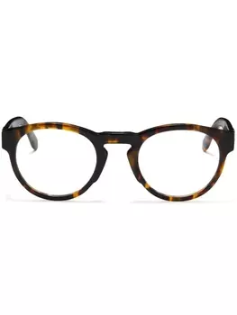 Palm Angels Eyewear очки в круглой оправе черепаховой расцветки, коричневый