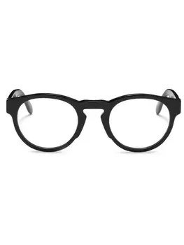 Palm Angels Eyewear очки в круглой оправе с монограммой, черный