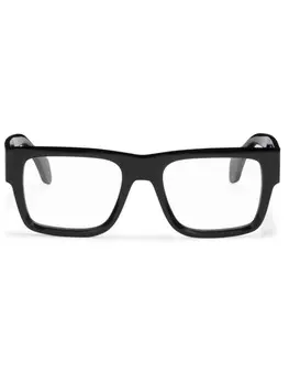 Palm Angels Eyewear очки в прямоугольной оправе с логотипом, черный