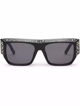 Palm Angels Eyewear солнцезащитные очки Casablanca в квадратной оправе, серый
