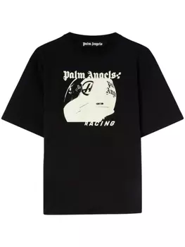 Palm Angels футболка Helmet, черный