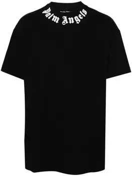 Palm Angels футболка из хлопка с логотипом, черный