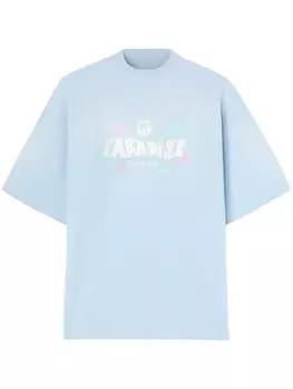 Palm Angels футболка Paradise Palm, синий