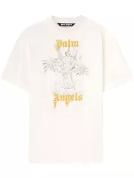 Palm Angels футболка с логотипом, белый