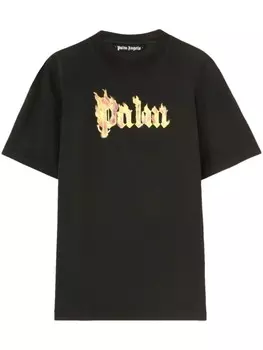 Palm Angels футболка с логотипом, черный