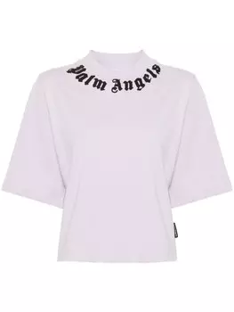 Palm Angels футболка с логотипом, фиолетовый