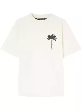 Palm Angels футболка с принтом, белый