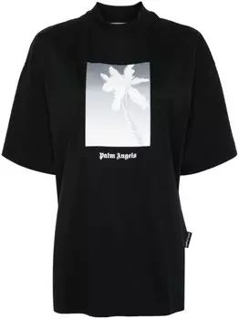 Palm Angels футболка с принтом, черный